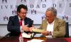 El rector de la UBU, Alfonso Murillo, y el director de la Fundación del Instituto Castellano y Leonés de la Lengua, Gonzalo Santonja