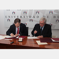 Firma del convenio UBU-CENIEH