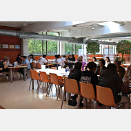 Otra vista del comedor de la residencia