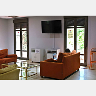 Vista de la sala de televisión