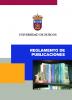 Portada del Reglamento de Publicaciones de la UBU Portada del Reglamento de Publicaciones de la UBU